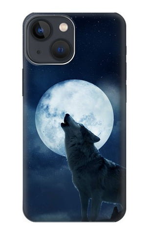 iPhone 13 Hard Case Grim White Wolf Full Moon