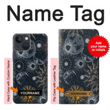 iPhone 13 Hard Case Moon and Sun with custom name