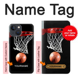 Apple iPhone 14 Hard Case Basketball with custom name