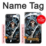 Apple iPhone 14 Hard Case Grim Reaper with custom name