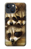 Apple iPhone 14 Hard Case Baby Raccoons