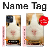Apple iPhone 14 Hard Case Cute Guinea Pig with custom name