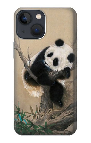 Apple iPhone 14 Hard Case Panda Fluffy Art Painting