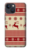 Apple iPhone 14 Hard Case Christmas Snow Reindeers