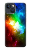 Apple iPhone 14 Hard Case Colorful Rainbow Space Galaxy