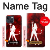 Apple iPhone 14 Hard Case Sexy Devil Girl with custom name