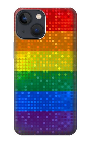 Apple iPhone 14 Hard Case Rainbow Gay LGBT Pride Flag