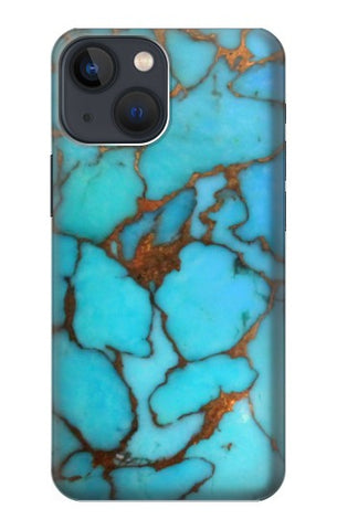 Apple iPhone 14 Hard Case Aqua Turquoise Rock