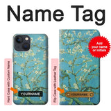 Apple iPhone 14 Hard Case Vincent Van Gogh Almond Blossom with custom name