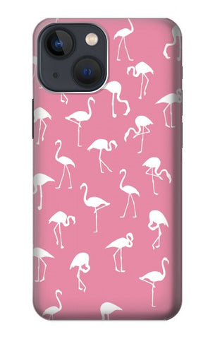 Apple iPhone 14 Hard Case Pink Flamingo Pattern