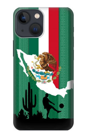 Apple iPhone 14 Hard Case Mexico Football Flag