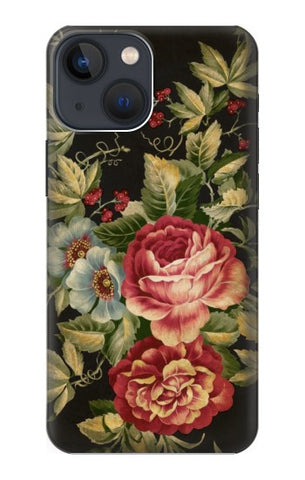 Apple iPhone 14 Hard Case Vintage Antique Roses