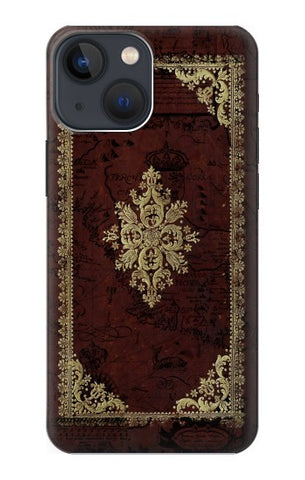 Apple iPhone 14 Hard Case Vintage Map Book Cover