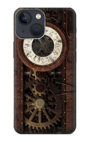 Apple iPhone 14 Hard Case Steampunk Clock Gears