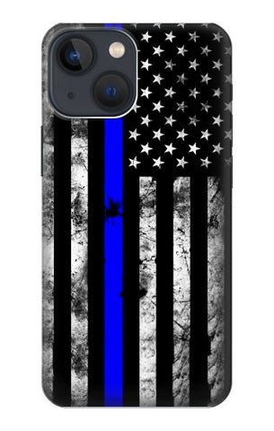 Apple iPhone 14 Hard Case Thin Blue Line USA