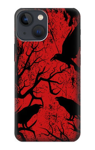 Apple iPhone 14 Hard Case Crow Black Tree