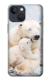 Apple iPhone 14 Hard Case Polar Bear Hug Family