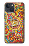 Apple iPhone 14 Hard Case Floral Paisley Pattern Seamless