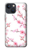 Apple iPhone 14 Hard Case Pink Cherry Blossom Spring Flower