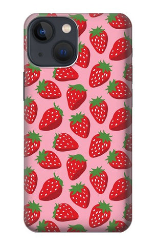 Apple iPhone 14 Hard Case Strawberry Pattern