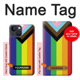 Apple iPhone 14 Hard Case Pride Flag LGBT with custom name