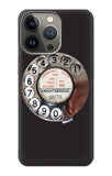 Apple iPhone 14 Pro Max Hard Case Retro Rotary Phone Dial On