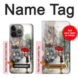 Apple iPhone 14 Pro Max Hard Case Girl in The Rain with custom name