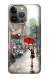 Apple iPhone 14 Pro Max Hard Case Girl in The Rain