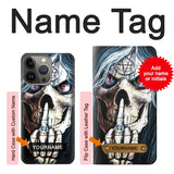 Apple iPhone 14 Pro Max Hard Case Skull Pentagram with custom name