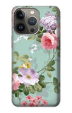 Apple iPhone 14 Pro Max Hard Case Flower Floral Art Painting
