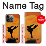Apple iPhone 14 Pro Max Hard Case Kung Fu Karate Fighter with custom name