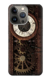 Apple iPhone 14 Pro Max Hard Case Steampunk Clock Gears
