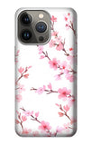 Apple iPhone 14 Pro Max Hard Case Pink Cherry Blossom Spring Flower