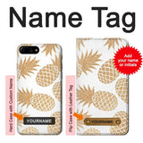 iPhone 7 Plus, 8 Plus Hard Case Seamless Pineapple with custom name