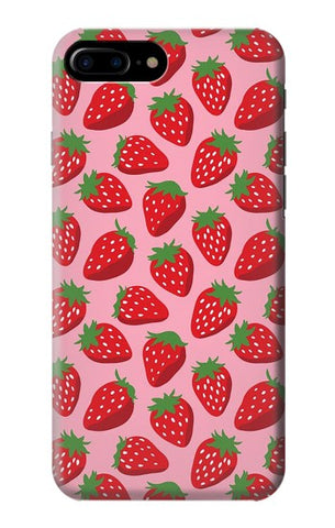 iPhone 7 Plus, 8 Plus Hard Case Strawberry Pattern