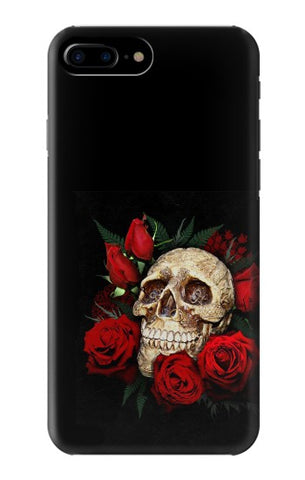 iPhone 7 Plus, 8 Plus Hard Case Dark Gothic Goth Skull Roses