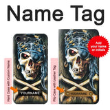 iPhone 7, 8, SE (2020), SE2 Hard Case Pirate Skull Punk Rock with custom name
