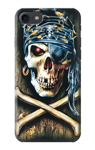 iPhone 7, 8, SE (2020), SE2 Hard Case Pirate Skull Punk Rock