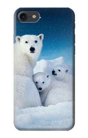 iPhone 7, 8, SE (2020), SE2 Hard Case Polar Bear Family Arctic
