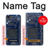 iPhone 7, 8, SE (2020), SE2 Hard Case Board Circuit with custom name