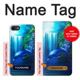 iPhone 7, 8, SE (2020), SE2 Hard Case Dolphin with custom name