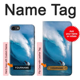 iPhone 7, 8, SE (2020), SE2 Hard Case Hawaii Surf with custom name