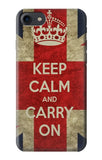 iPhone 7, 8, SE (2020), SE2 Hard Case Keep Calm and Carry On