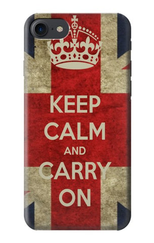 iPhone 7, 8, SE (2020), SE2 Hard Case Keep Calm and Carry On
