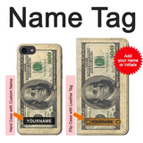 iPhone 7, 8, SE (2020), SE2 Hard Case Money Dollars with custom name