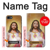 iPhone 7, 8, SE (2020), SE2 Hard Case Jesus with custom name