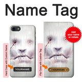 iPhone 7, 8, SE (2020), SE2 Hard Case Horror Face with custom name