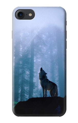 iPhone 7, 8, SE (2020), SE2 Hard Case Wolf Howling in Forest