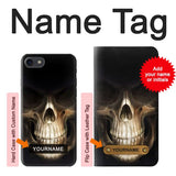 iPhone 7, 8, SE (2020), SE2 Hard Case Skull Face Grim Reaper with custom name
