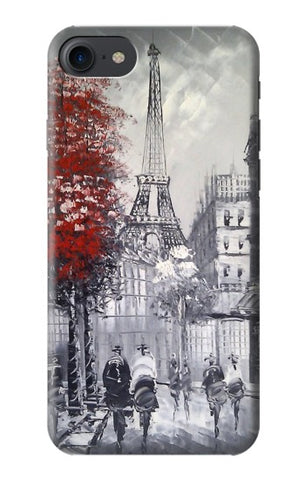 iPhone 7, 8, SE (2020), SE2 Hard Case Eiffel Painting of Paris
